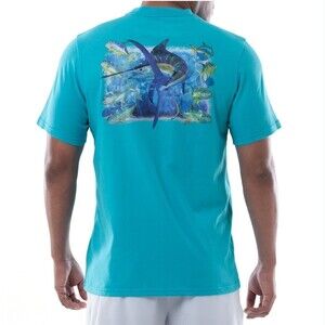 NWT Guy Harvey Size S T-Shirt Front Pocket Swordfish Marlin Fishing Outdoors